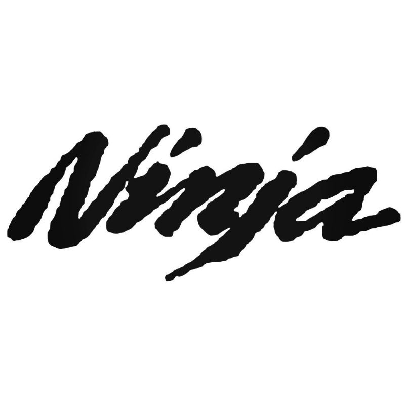 Kawasaki Ninja Vinyl Sticker (BLACK)